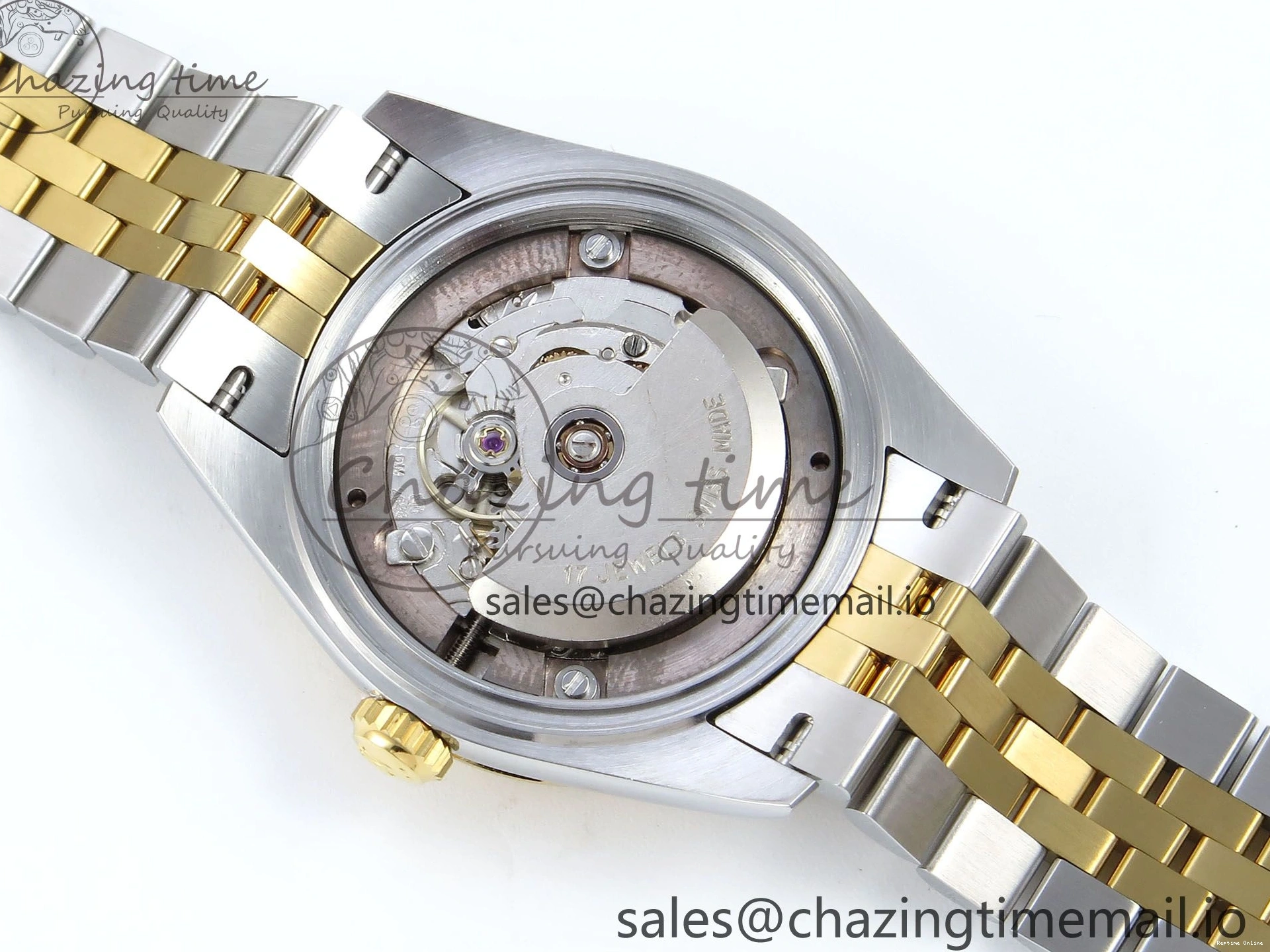 0228 DateJust 31 278273 ARF 1:1 Best Edition 904L Steel Gray Roman Diamonds Dial on SS YG Jubilee Bracelet ETA Comfortable 564